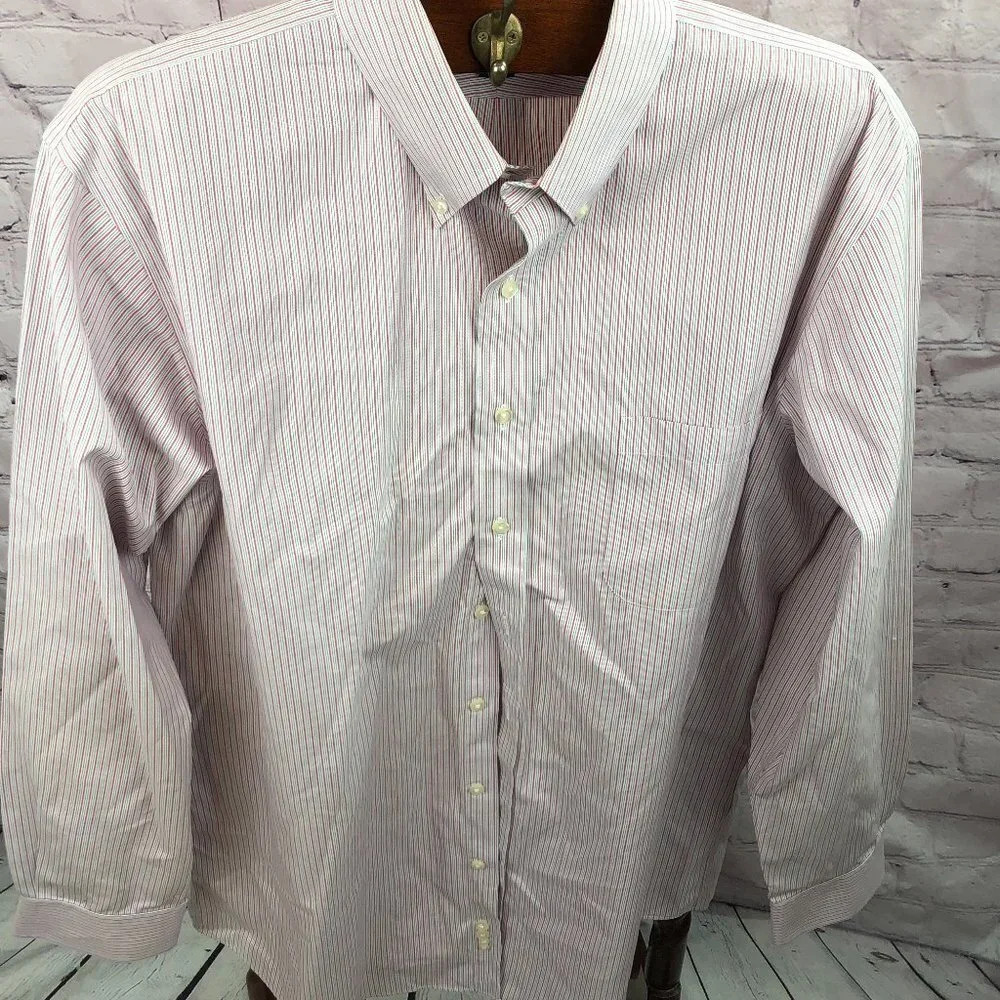 lands' end pinpoint oxford Dress Shirt 16.5 tall